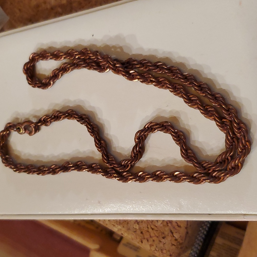 Copper Necklace 21"